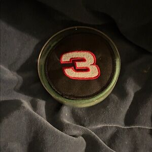 Black and Red Number 3 Dale Earnhardt Patch.
